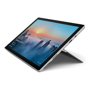 Microsoft Surface Pro 4 vooraanzicht, ultradunne 2-in-1 tablet-laptop met 12,3-inch PixelSense-scherm, Intel Core i5-processor en Windows 10 Pro. Perfect voor productiviteit, multitasking en mobiel werken.