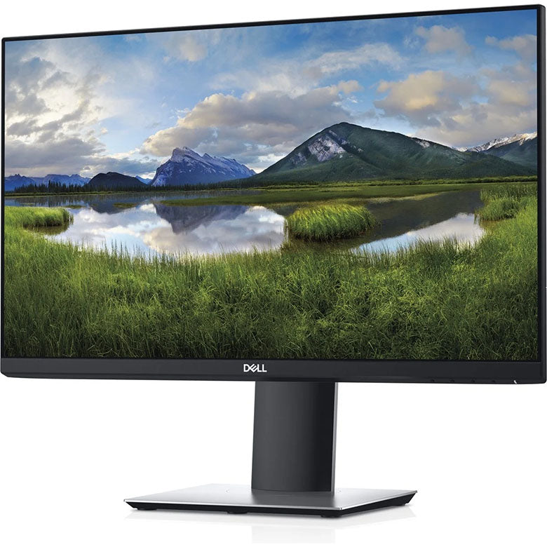 DELL monitor met een fullscreen beelscherm op een standaard