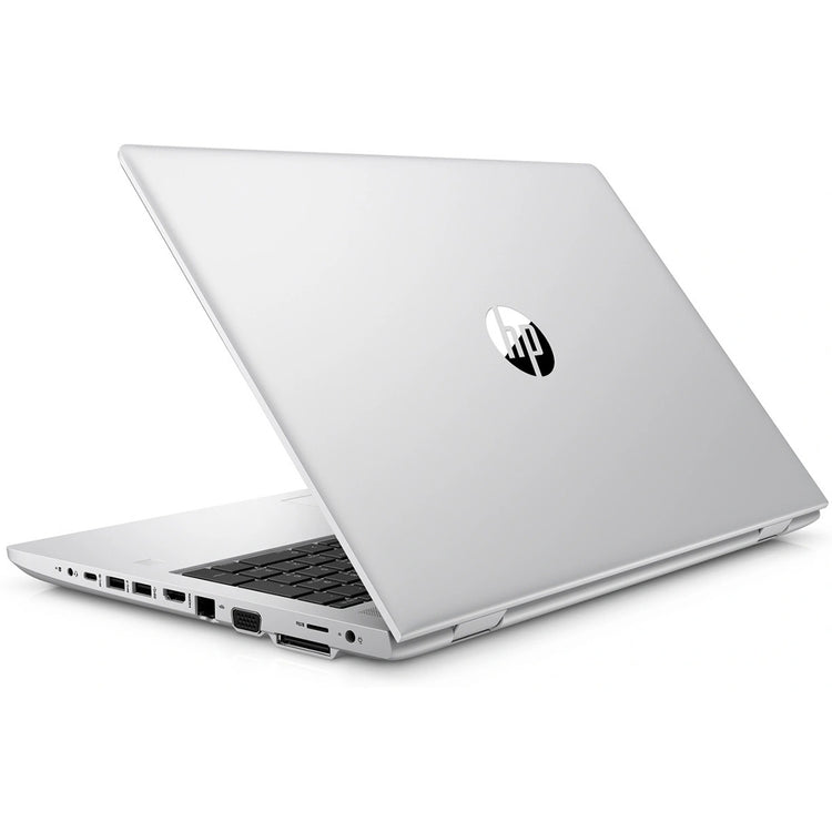 HP ProBook 650 G5 laptop van de achterkant te zien zilver goedkoop